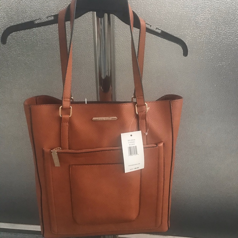 Steve Madden cognac bcoryy women’s handbag - Picture 2 of 6